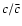 $c/\bar{c}$