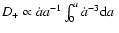 $D_+\propto\dot{a} a^{-1}\int_0^a \dot{a}^{-3} {\rm d} a \;$