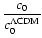 $\displaystyle\frac{c_0}
{c_0^{\rm\Lambda CDM}}$