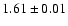 $1.61\pm0.01$
