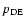 $p_{\rm DE}$