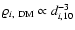 $\varrho_{i,~{\rm DM}}\propto d_{i,10}^{-3}$