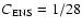$C_{\rm ENS}=1/28$