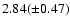$2.84(\pm 0.47)$