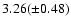 $3.26(\pm 0.48)$