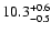 $\rm 10.3_{-0.5}^{+0.6}$