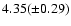 $4.35(\pm 0.29)$