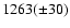 $1263(\pm 30)$
