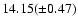$14.15(\pm 0.47)$