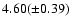 $4.60(\pm 0.39)$