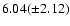 $6.04(\pm 2.12)$