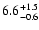 $\rm 6.6_{-0.6}^{+1.5}$