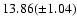 $13.86(\pm 1.04)$