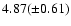 $4.87(\pm 0.61)$