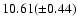 $10.61(\pm 0.44)$