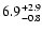 $\rm 6.9_{-0.8}^{+2.9}$