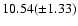 $10.54(\pm 1.33)$
