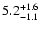 $\rm 5.2_{-1.1}^{+1.6}$