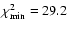 $\chi ^2_{\rm min} =29.2$