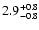 $\rm 2.9_{-0.8}^{+0.8}$