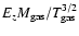 $E_z M_{\rm gas} / T_{\rm gas}^{3/2}$