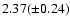 $2.37 (\pm0.24)$