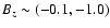 $B_z \sim (-0.1, -1.0)$