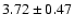 $3.72 \pm 0.47$