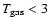 $T_{\rm gas}< 3$