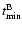 $t_{{\rm min}}^{{\rm B}}$