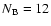 $N_{{\rm B}}=12$