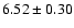$6.52 \pm 0.30$