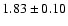 $1.83 \pm 0.10$