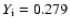 $Y_{{\rm i}}=0.279$