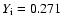 $Y_{{\rm i}}=0.271$