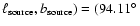 $\ell _{\rm source},b_{\rm source})=(94.11\hbox{$^\circ$ }$