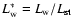 $L_{\rm w}^{*}=L_{\rm w}/L_{\rm st}$