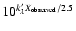 $10^{k_{\lambda }^{\prime}X_{\rm observed}/2.5}$