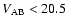 $V_{\rm AB} < 20.5$