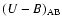 $(U-B)_{\rm AB}$