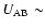 $U_{\rm AB} \sim$