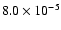 $8.0\times10^{-5}$