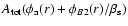 $A_{\rm tot}(\phi_{\rm a}(r)+ \phi_{B2}(r)/ \beta_{\rm s})$