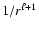 $1/
r^{\ell+1}$