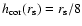$h_{\rm cor}(r_{\rm s})= r_{\rm s}/8$