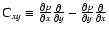 ${\rm C}_{xy}\equiv{\partial
p\over\partial x}{\partial\over\partial y} -{\partial p\over\partial
y} {\partial\over\partial x}$