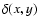 $\delta(x,y)$