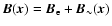 $\vec{B}(\vec{x}) =\vec{B}_{\rm e}+
\vec{B}_\sim(\vec{x})$