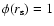 $\phi(r_{\rm s}) =1$