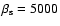 $\beta _{\rm s}=5000$